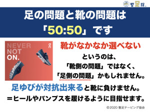 足の問題靴の問題